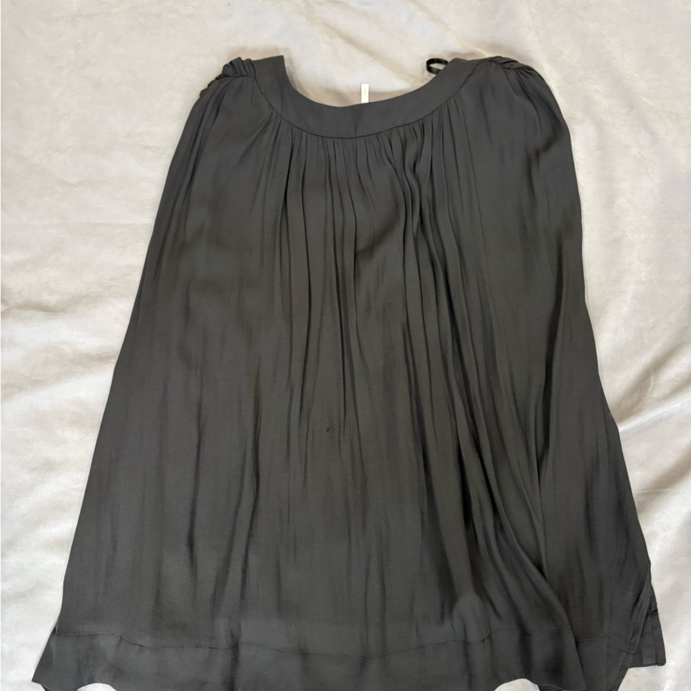Free People Charcoal A-Line Skirt